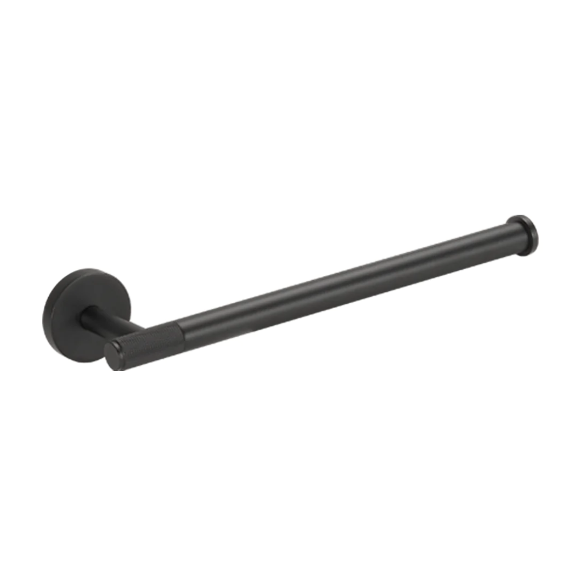 Matte Black Brass Metal Knurled Textured Bathroom Hand Towel Bar 11 Metal Workz Hardware