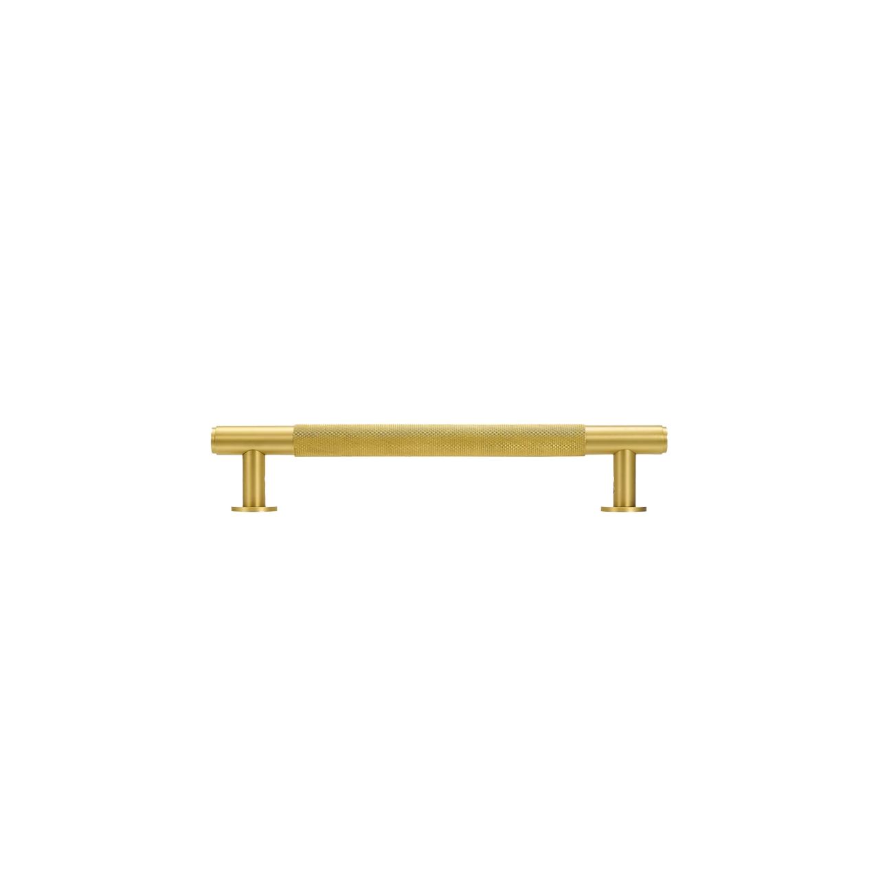 Satin Brass Knurled Appliance Pull 10"