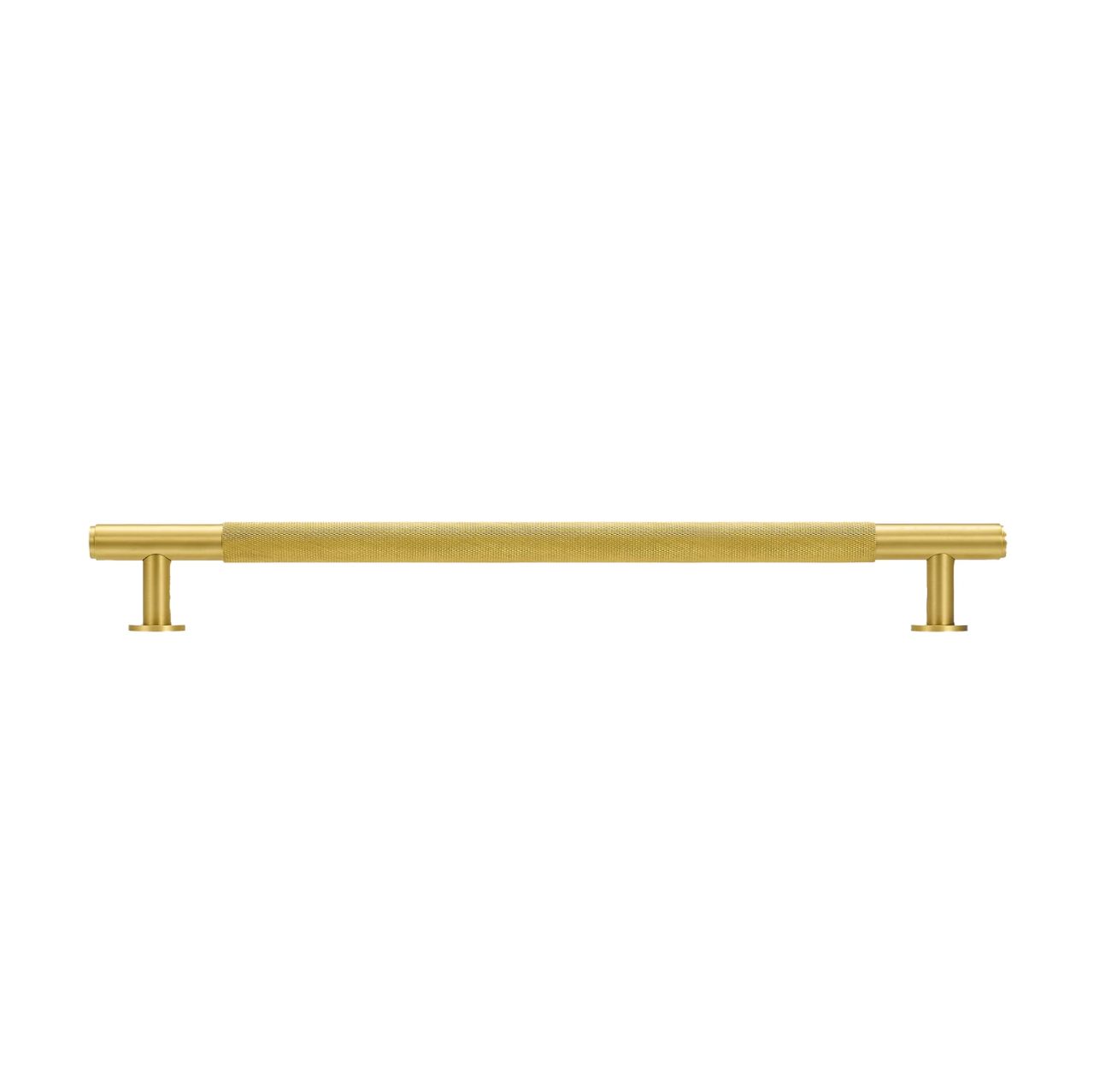 Satin Brass Knurled Appliance Pull 18"