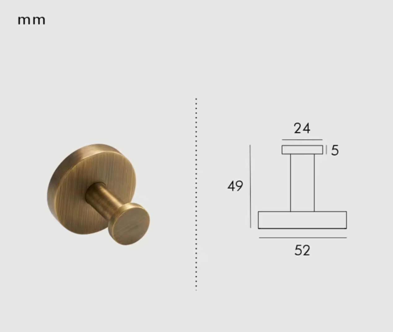 Brass Modern Knurled Bathroom Hardware (Aged Patina Brass)