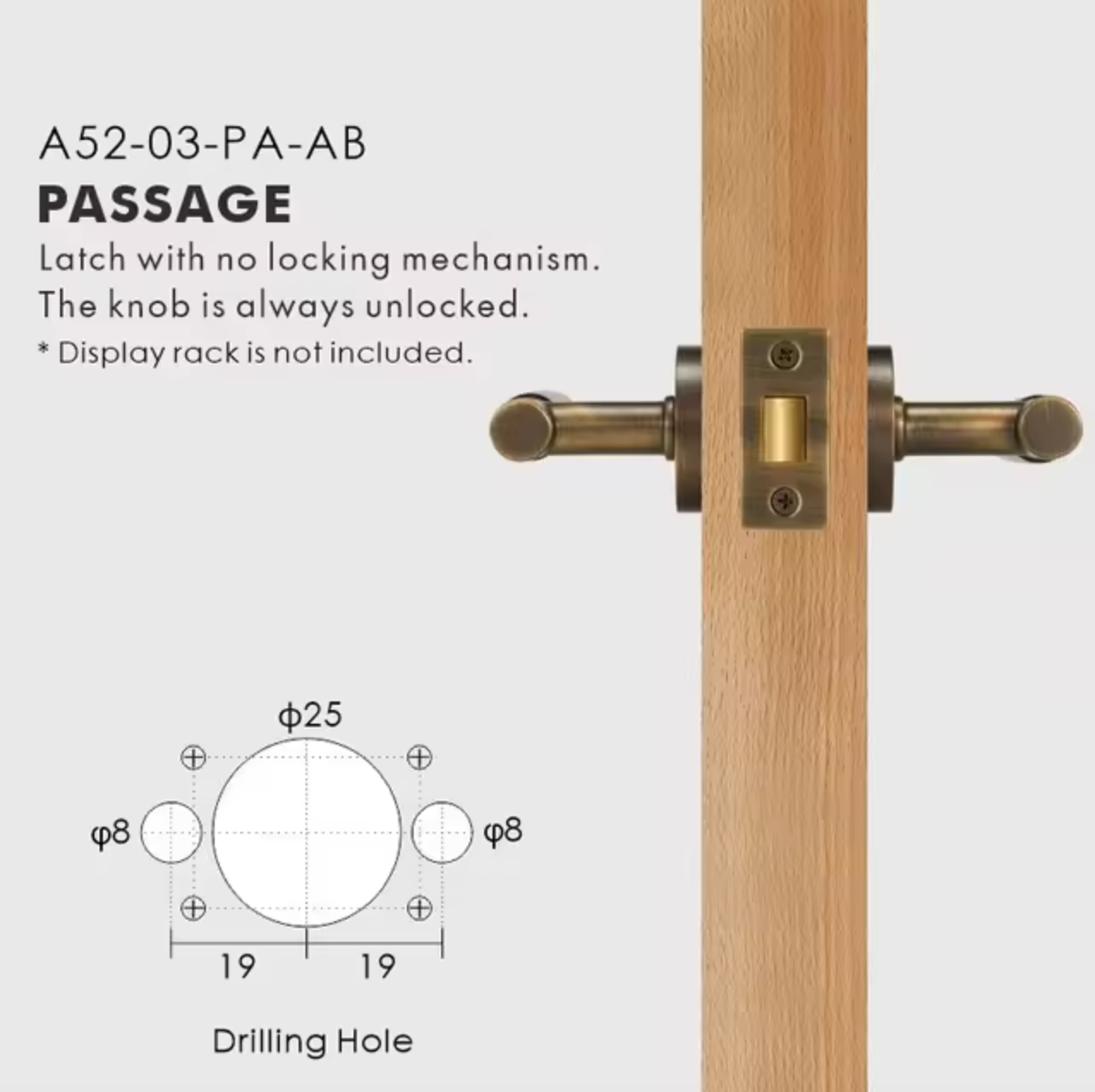 Aged Patina Brass Linear Grooved Textured Interior Door Lever Handle Set