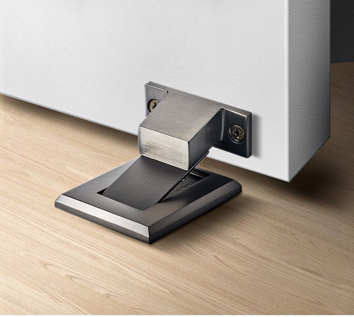 Matte Black Brass Metal Flush Magnetic Door Stopper