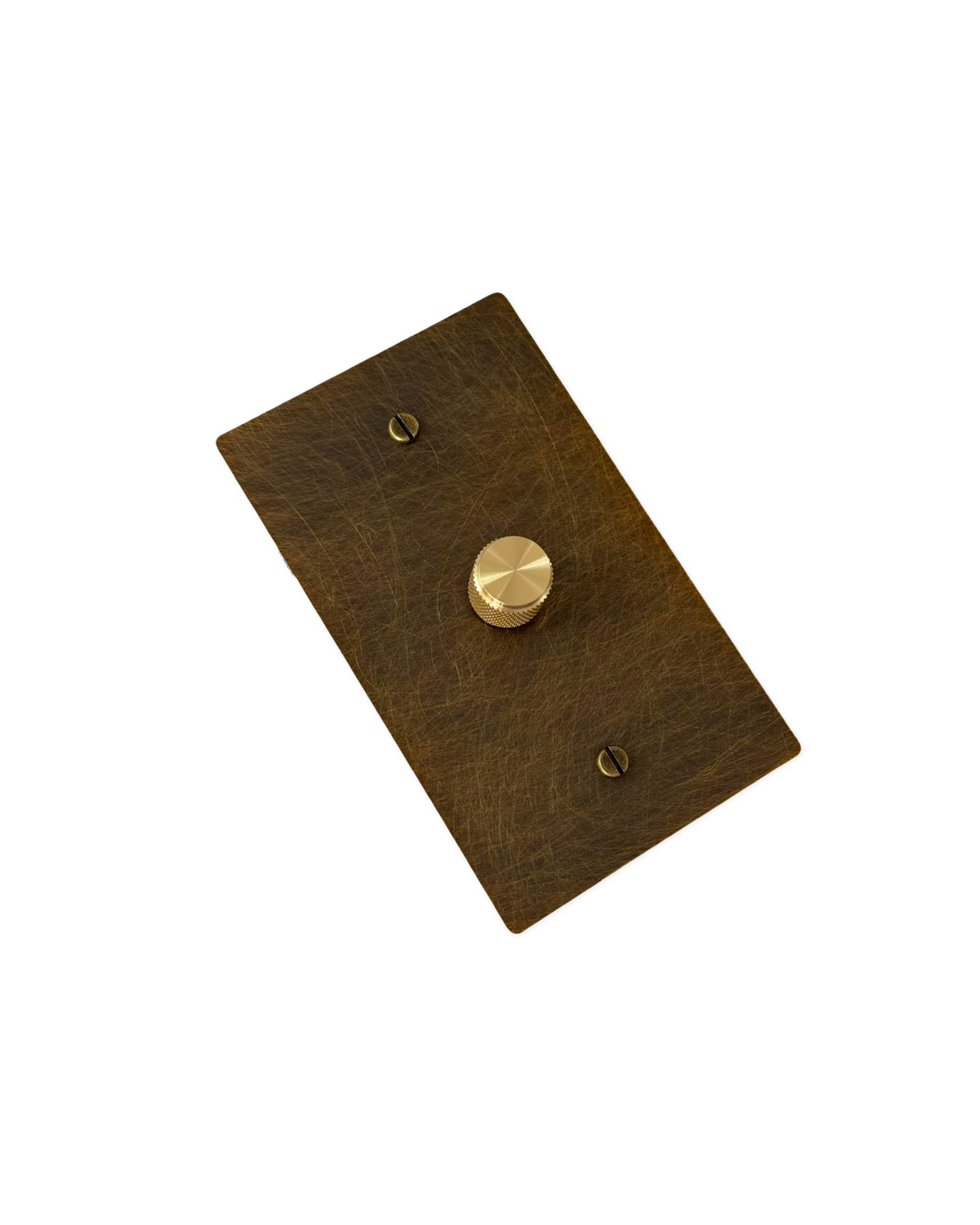 Brass Rotary Dimmer Switch 1-Way (1-Gang) Aged Patina Brass
