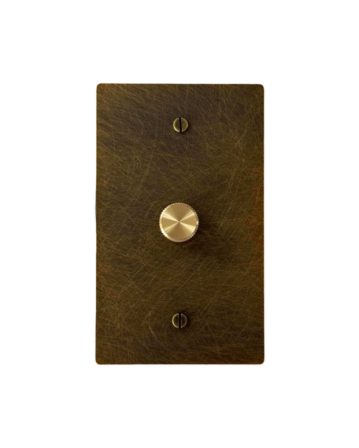 Brass Rotary Dimmer Switch 1-Way (1-Gang) Aged Patina Brass