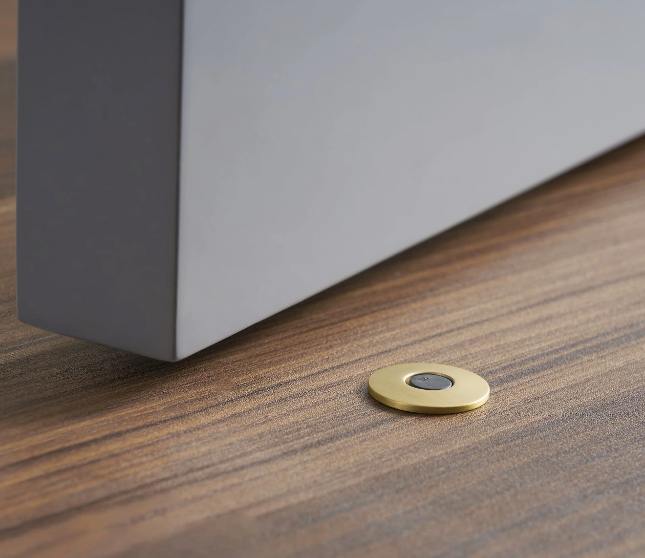 Satin Brass Invisible Magnetic Door Stopper