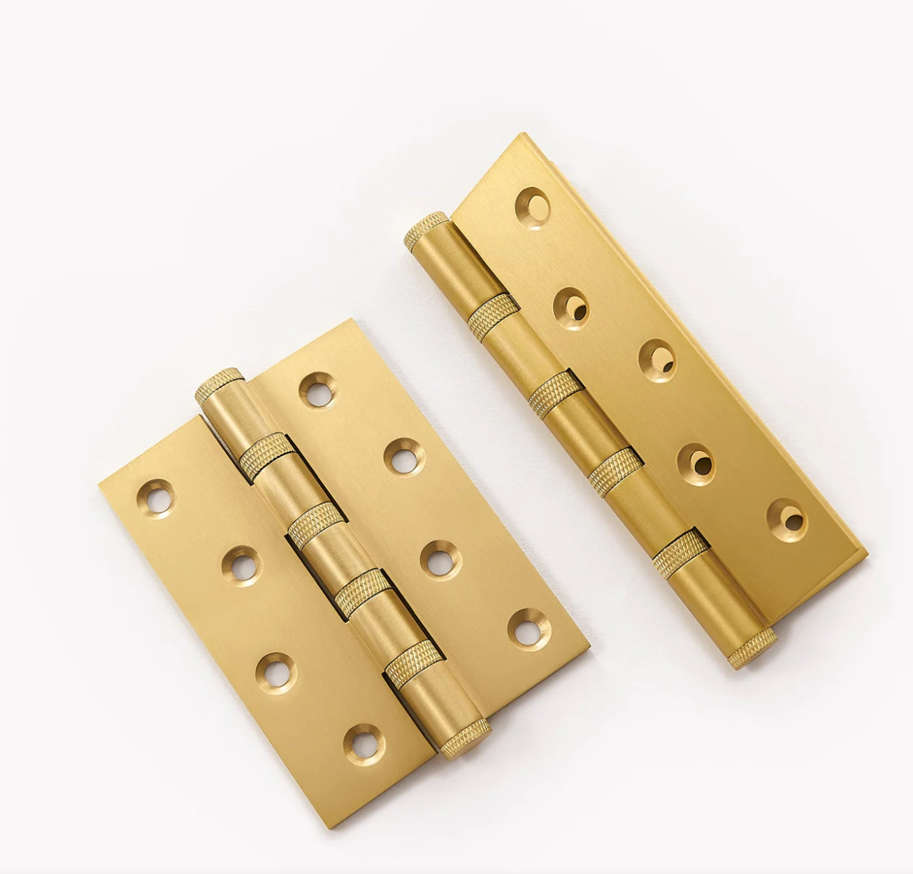 Solid Brass Knurled Door Hinges