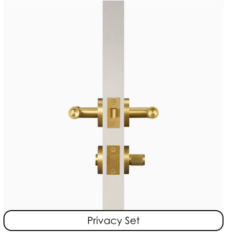 Satin Brass Modern Solid Door Lever Handle