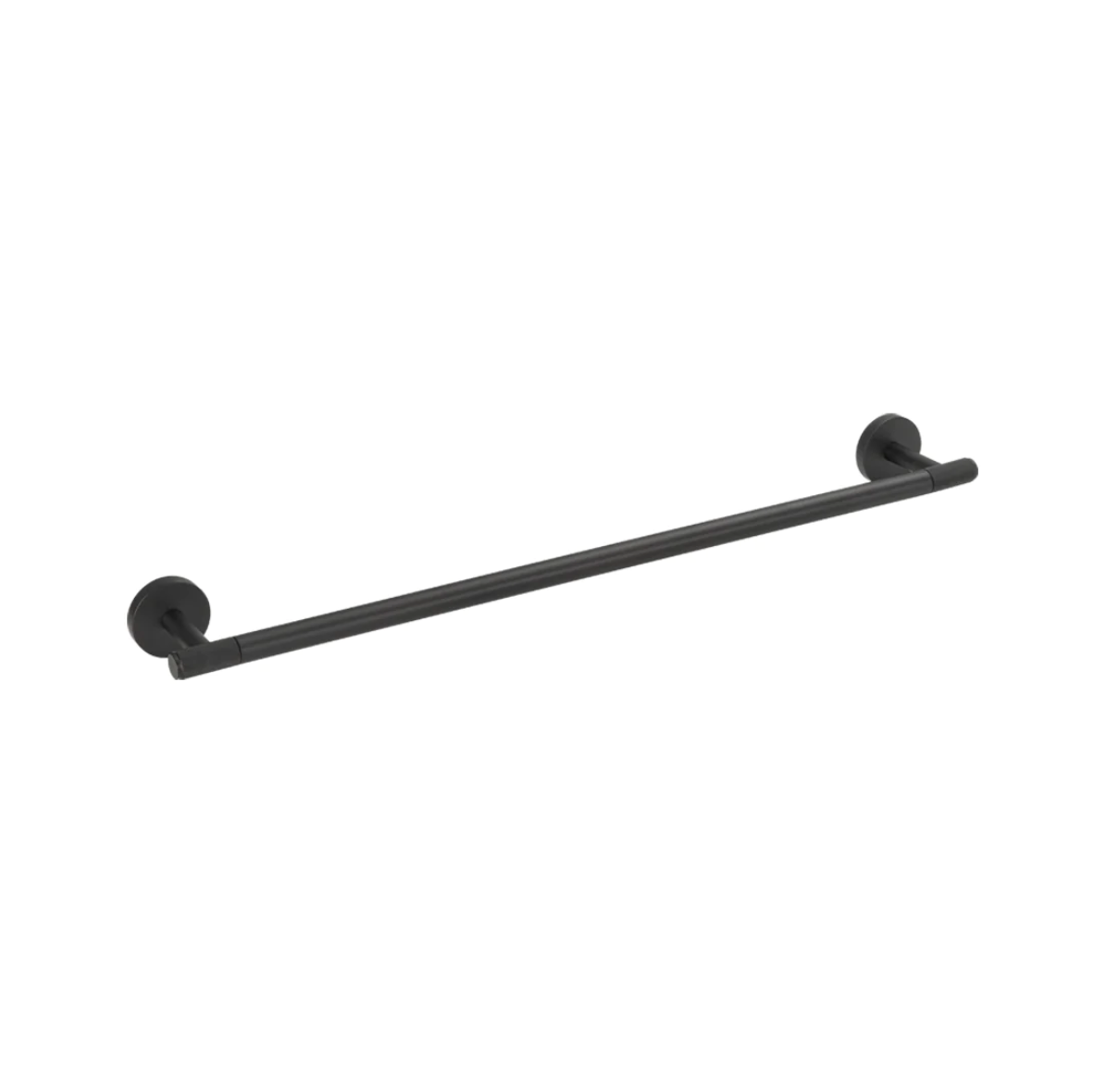 Matte Black Brass Metal Knurled Textured Bathroom Towel Bar 24"