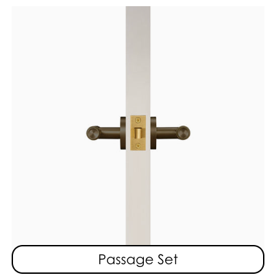 Brass Knurled Door Handle (KHG-275S)