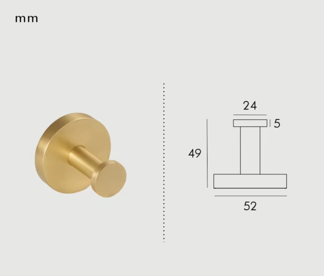 Brass Modern Knurled Bathroom Hardware (Satin Brass)