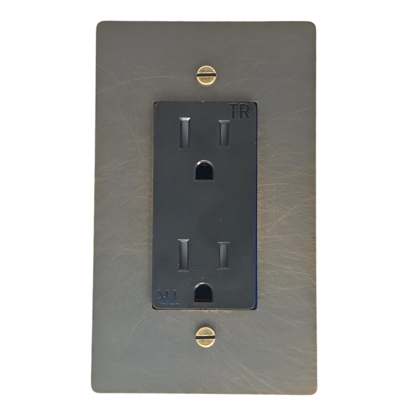 Brass Standard 15A Outlet (1-Gang) Antique Brass