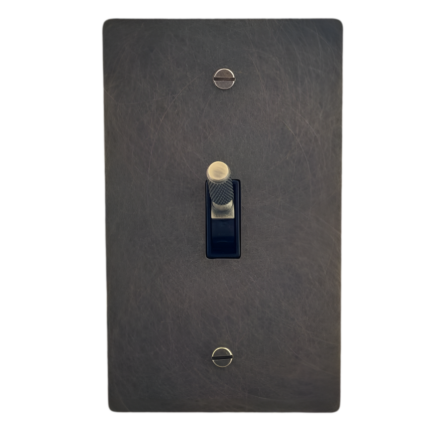 Brass Modern Toggle Light Switch (1-Gang) Antique Brass