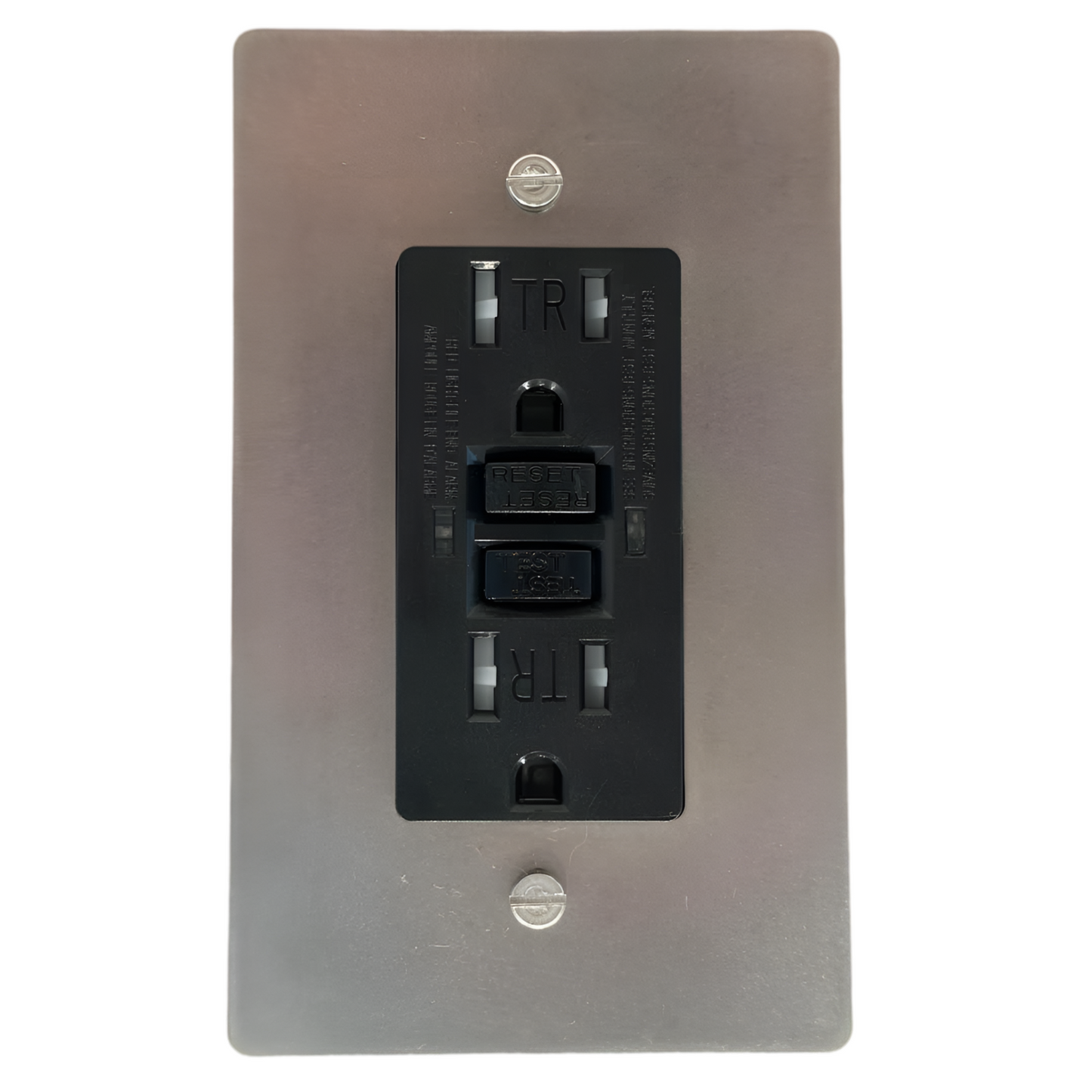 Brass GFCI Outlet (1-Gang) Stainless Steel