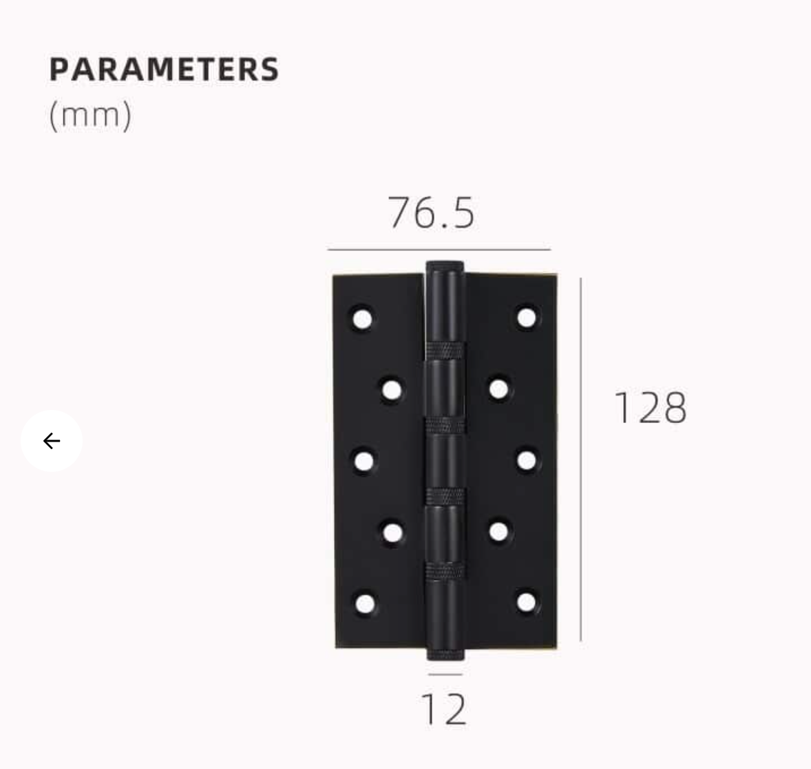 Solid Brass Knurled Door Hinges